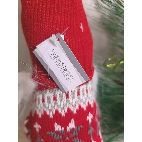 NWT Nordic Gnome Christmas Shelf 20" Knit Hat Pattern Knit Body Midwest Gift - Picture 7 of 7